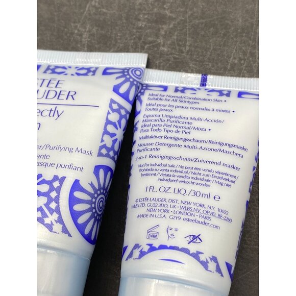2 Estee Lauder Perfectly Clean Multi-action Foam Cleanser/ Purifying Mask, 1oz - Picture 3 of 3